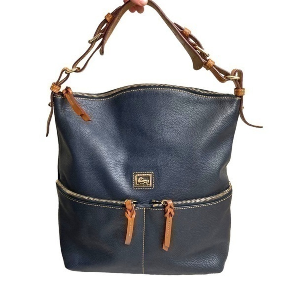 Dooney & Bourke Blue Dillen Navy Leather Hobo Bag